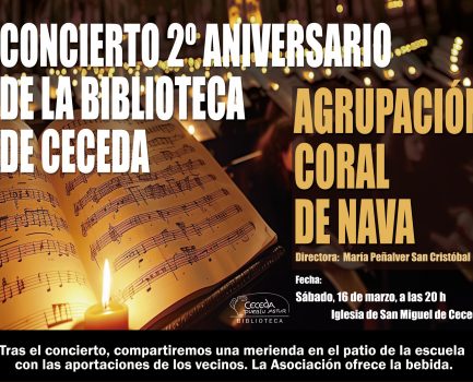 Cartel concierto en Ceceda